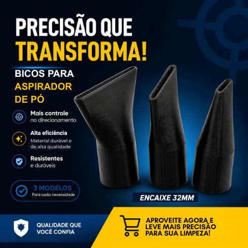 KIT BICO PARA ASPIRADOR DE PÓ MULTIUSO DE 32mm