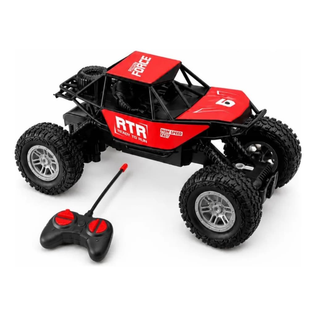 Carrinho Controle Remoto 4x4  Recarregável USB Off Road Jeep Rock Crawler Monster Truck Brinquedo Infantil