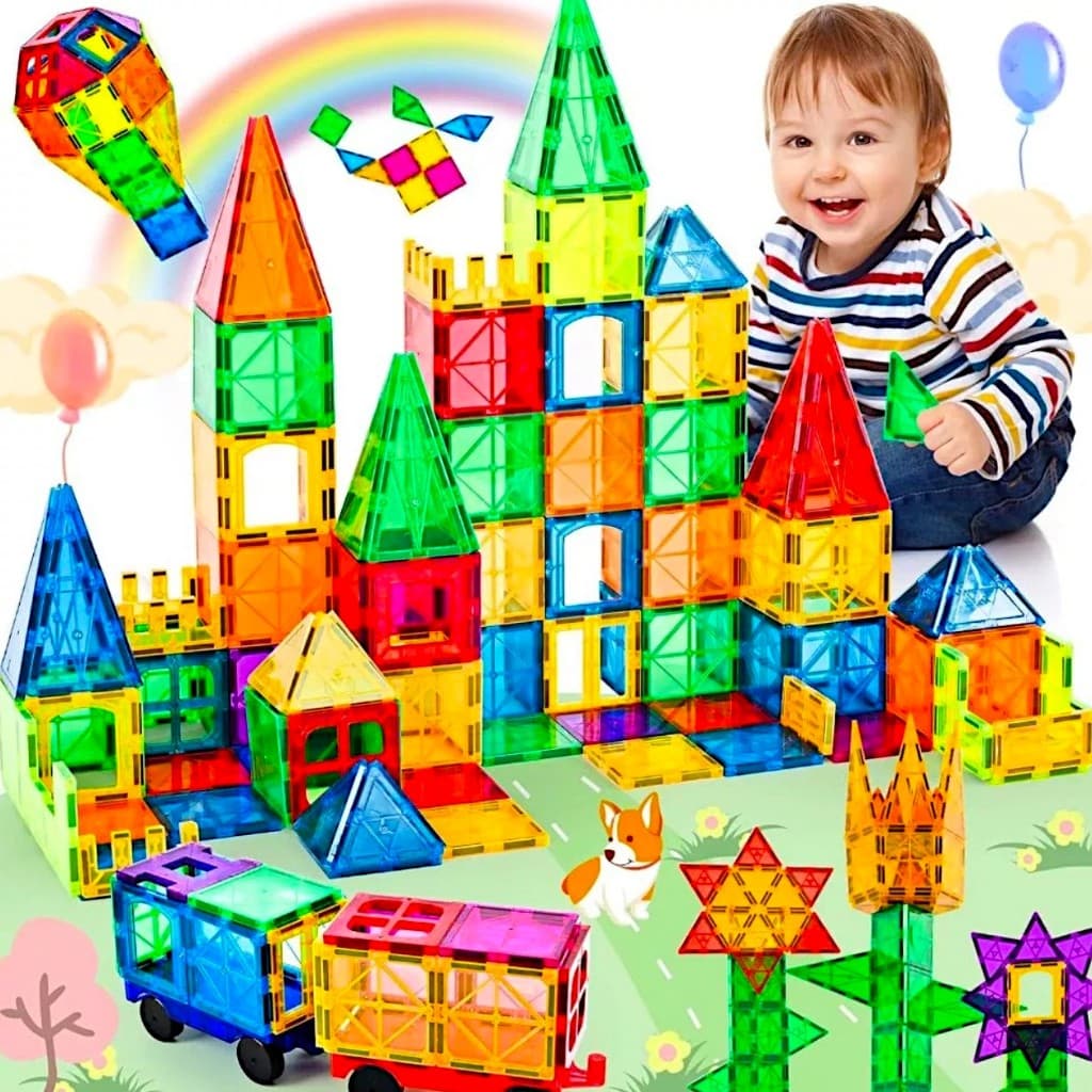 Mini Blocos Magnético De Montar Brinquedo Magnético Construção Educativo Infantil