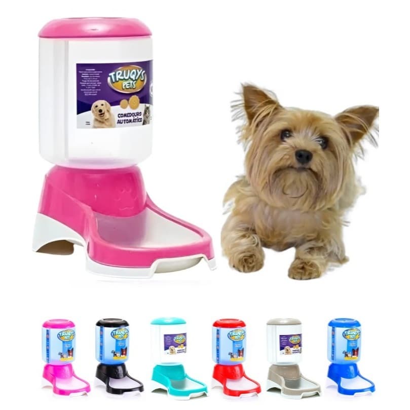Comedouro de Ração Automático para Pets 1Kg– Ideal para Gatos e Cachorros - Truqys Pet