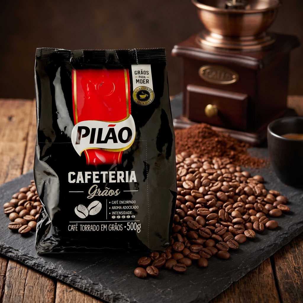 Café Torrado em Grãos Pilão Cafeteria Pacote 500g