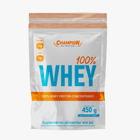 100% Whey Protein Concentrado 900g 26g de Proteína Chocolate/Morango/Baunilha/Pistache/Banoffee/Cookies