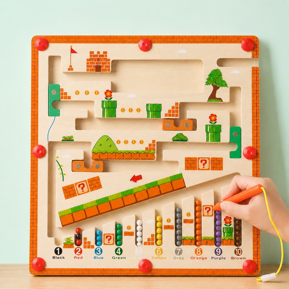 Brinquedo Labirinto Magnético Infantil Educativo Montessori Brinquedo Pedagógico Coordenação Motora