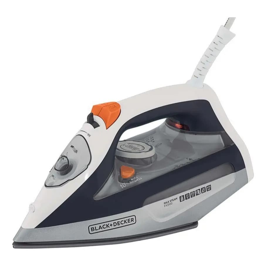 Ferro de Passar Roupa Black+Decker 2000W 110V A Vapor Ceramic Gliss FX3100-BR