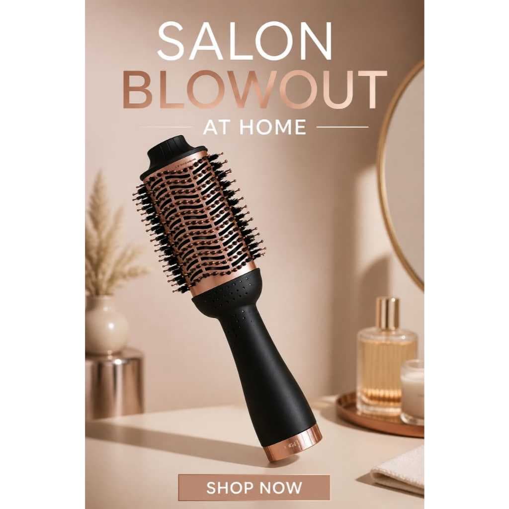 Escova Secadora de Cabelo Profissional Bivolt 1300W cabelo liso hidratado praticidade