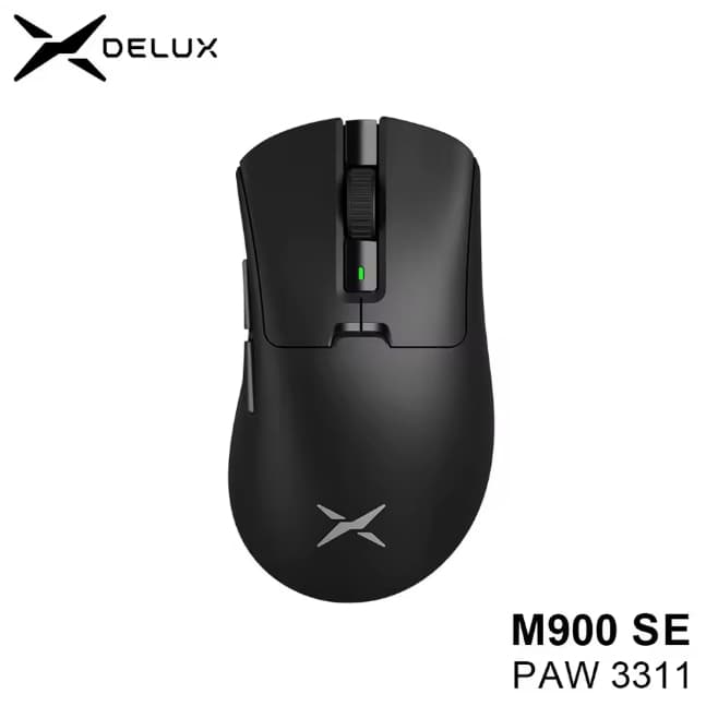 Mouse Gamer Delux M900 SE (PAW3311), 12.000 DPI, Wireless (Sem fio)