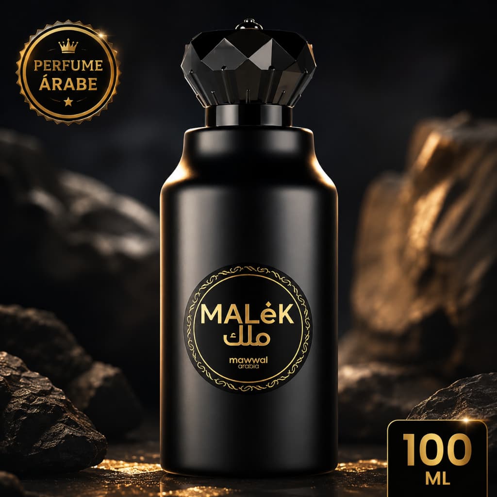 Perfume árabe masculino Malek Mawwal 100ml importado alta fixação