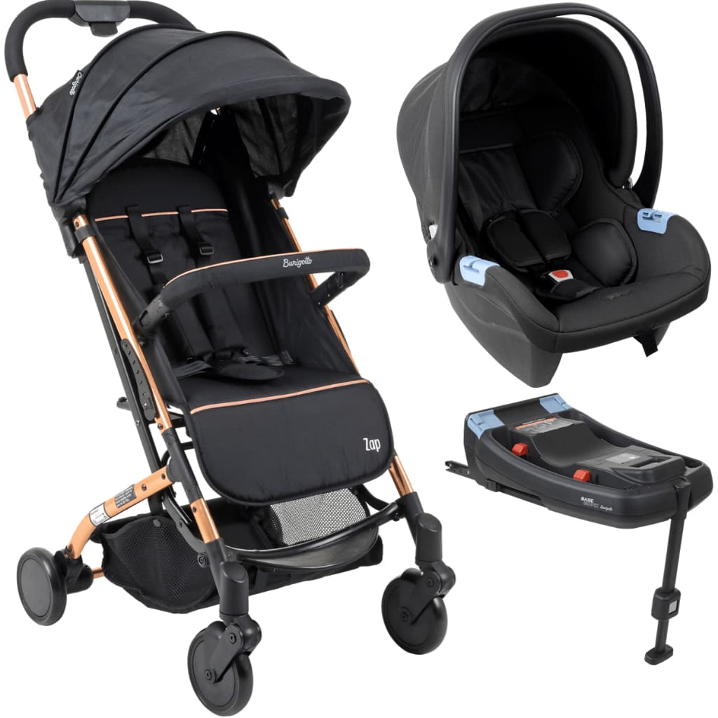 Carrinho de Bebe Bebe Conforto Base ISOFIX Burigotto Zap Metal Cobre