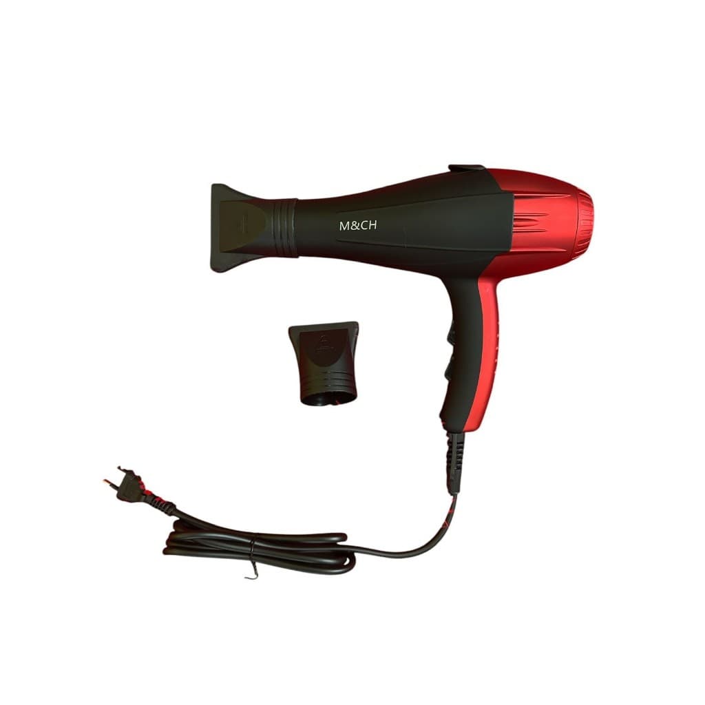 Secador de Cabelo M&CH 8600W Profissional 110V MCH2533 cor vermelho/preto