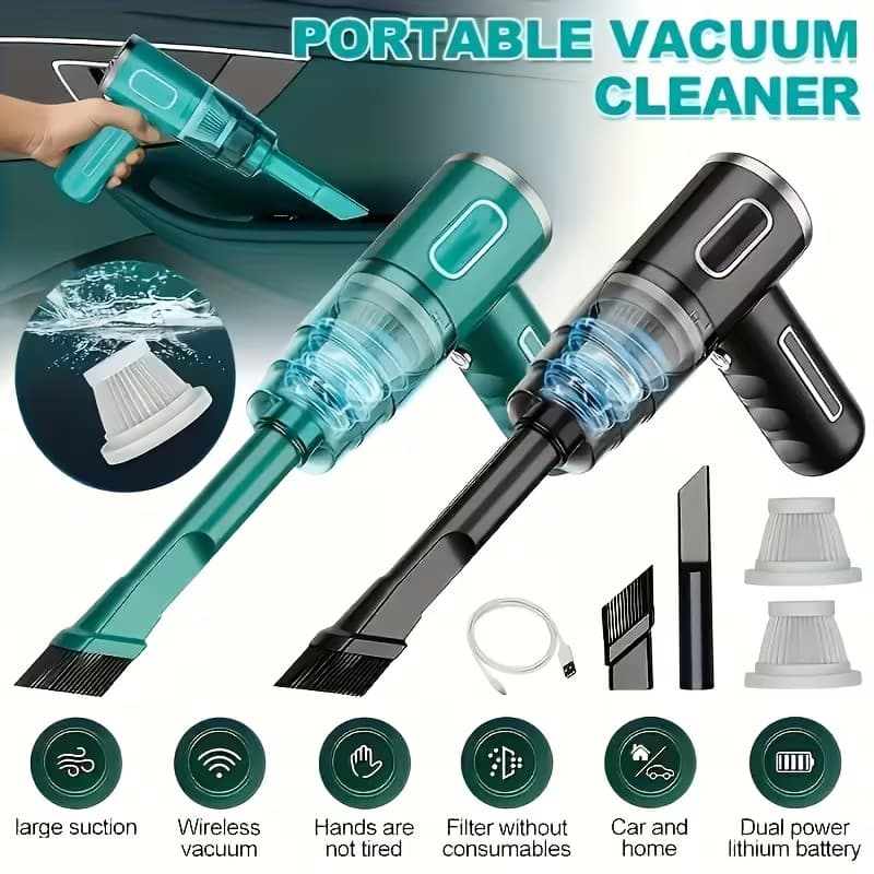 Aspirador de pó mini 3 em 1 USB, portátil, para carro e casa KL-813