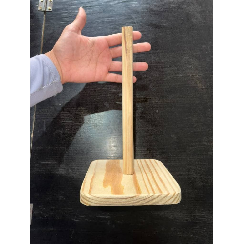 Suporte para Lã e Barbante em Madeira Organizador para Crochê e Tricô