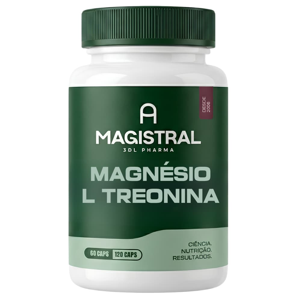 Magnésio L Treonina 300mg Original Com Laudo A Magistral Suplementos Vitaminas