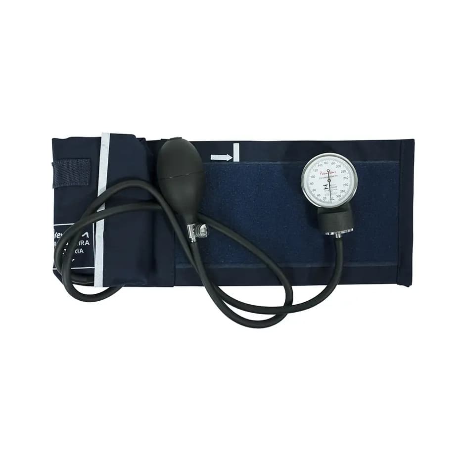 Aparelho De Pressao Arterial Esfigmomanômetro Aneróide Accumed Premium Preto Profissional Com Estojo E Braçadeira