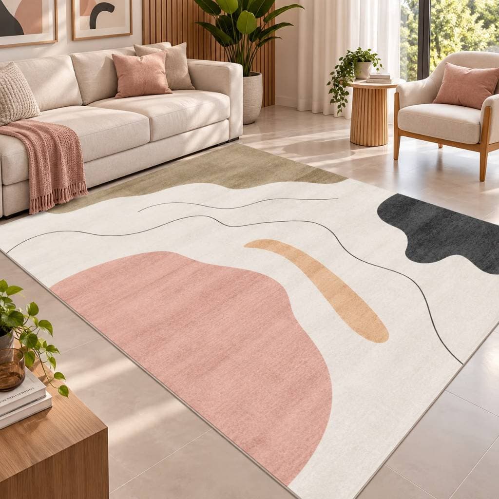 Tapete de Sala Quarto Closet Elegante Antiderrapante Anti alérgico 2,00m x 1,40m Belga