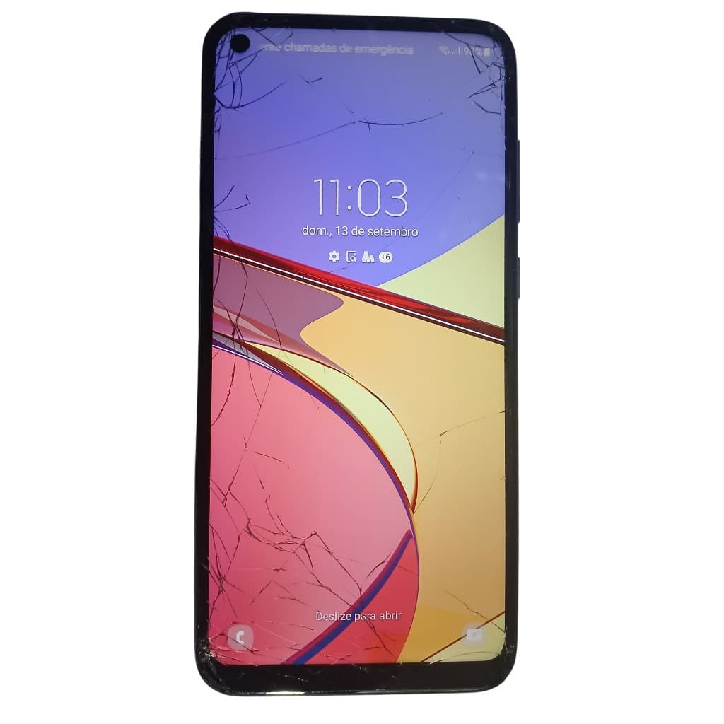 CELULAR SAMSUNG GALAXY A11 4G SM-A115M-DS DUAL CHIP 3GB RAM 64GB TELA TRINCADA FUNCIONANDO