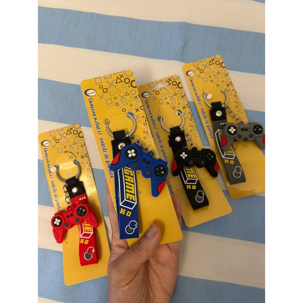 Chaveiro Vídeo Game Controle Play com Alça Silicone
