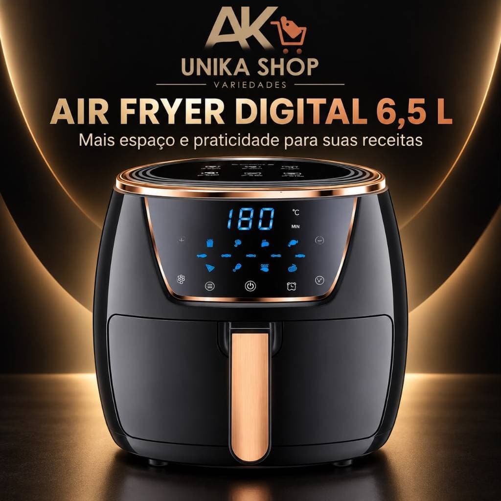 Air Fryer Digital COIBEU 6,5L 1700W 127V Painel Touch Temperatura Ajustável WKK-002Y