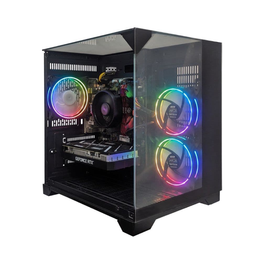 Computador Gamer NTC VULCANO AMD AQ 1009 AR Ryzen 7 5700X NVIDIA GeForce RTX 3050 6GB 16GB DDR4 512GB SSD c/3 fans ARGB