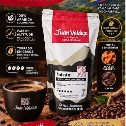 Café em Grãos Colombiano Juan Valdez Volcan 250gr