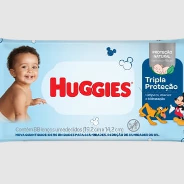 Lenços Umedecidos Huggies Higiene Diária 88 Unidades - Huggies