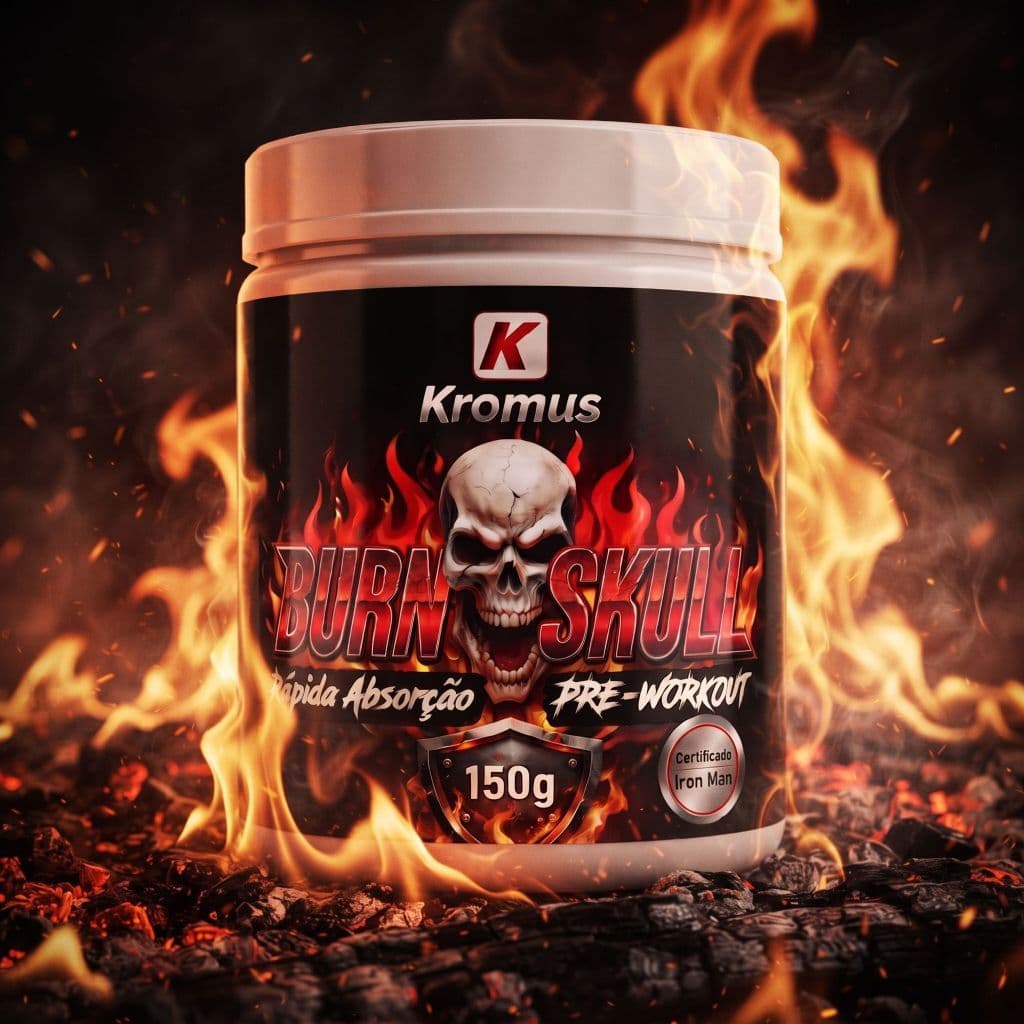 Burn Skull Kromus 150g Pré Treino Performance Pronta entrega - Kromus Suplementos