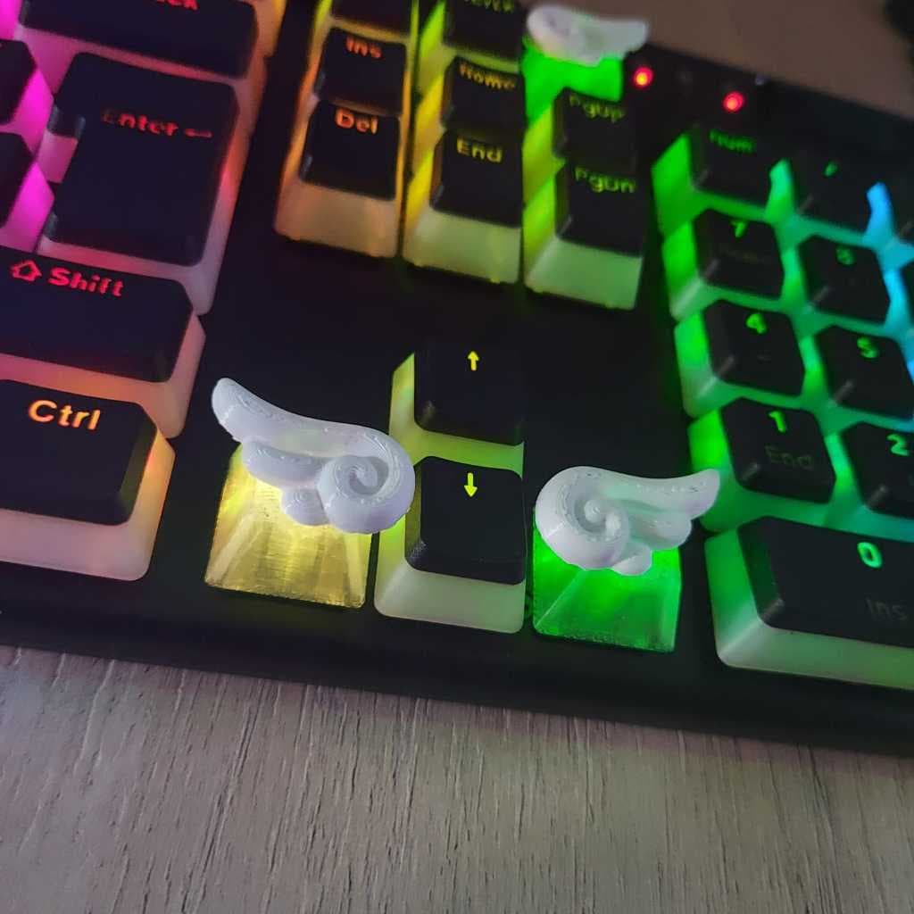 KEYCAP ASA DE ANJO TECLADO MECANICO GAMER PERSONALIZADO ANGELICAL SETUP PC