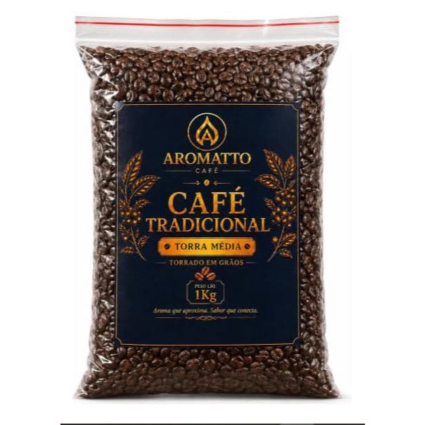 Café em Grãos 100% Arábica Kit 2kg  Torra Média