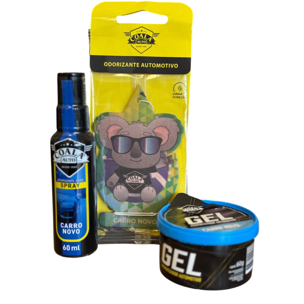 Kit Odorizantes Coala Cheiro Carro Novo Carro Caminhonete Perfumado