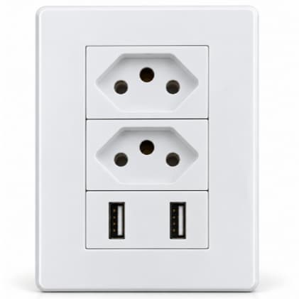 Tomada USB Turbo Carregador Rápido Para Parede Celular Tablet Carregamento Rápido