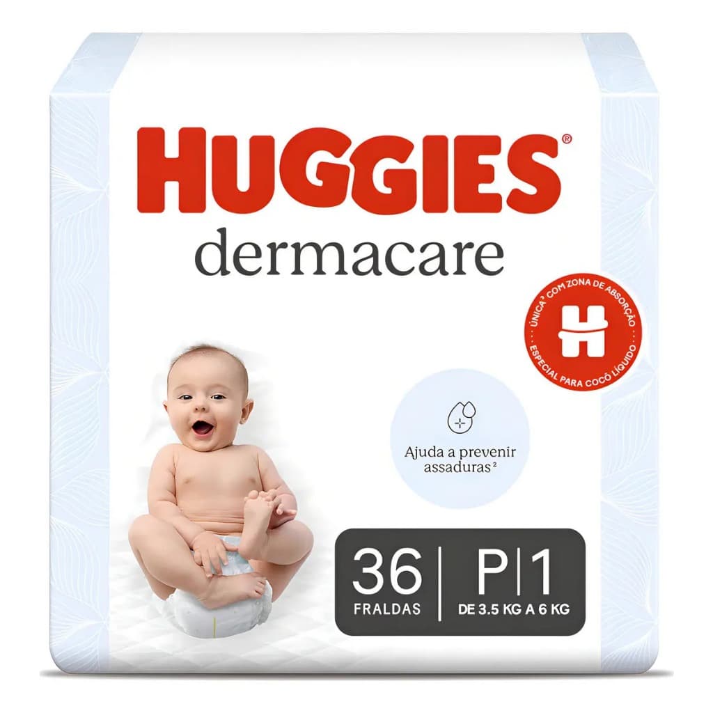Fralda Huggies Premium Dermacare Tam. P 36un
