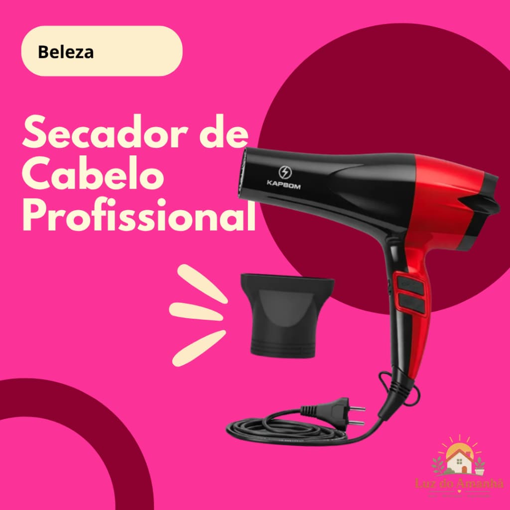 Secador de Cabelo Profissional Kapbom