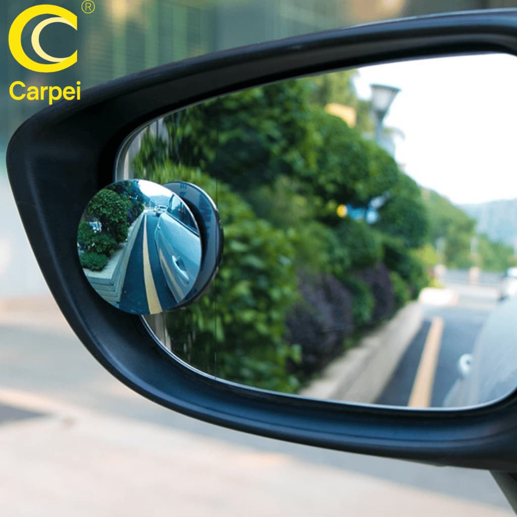 Espelho Retrovisor Carro Moto Convexo Fixo Móvel Auxiliar Externo Pontos Cegos 5cm Universal