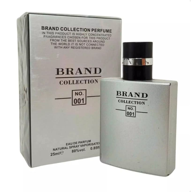 Perfume Brand Collection 001 Masculino 25ml Importado Alta Fixação Fragrância Marcante