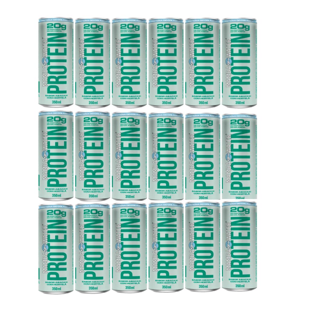 Mamba Water+protein Protein Abacaxi Água Com Gás Kit C/24