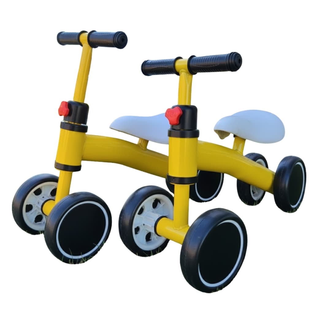 Bicicleta de Equilíbrio Andador Infantil Kids Baby Sem Pedal 4 Rodas Promoção Novidade