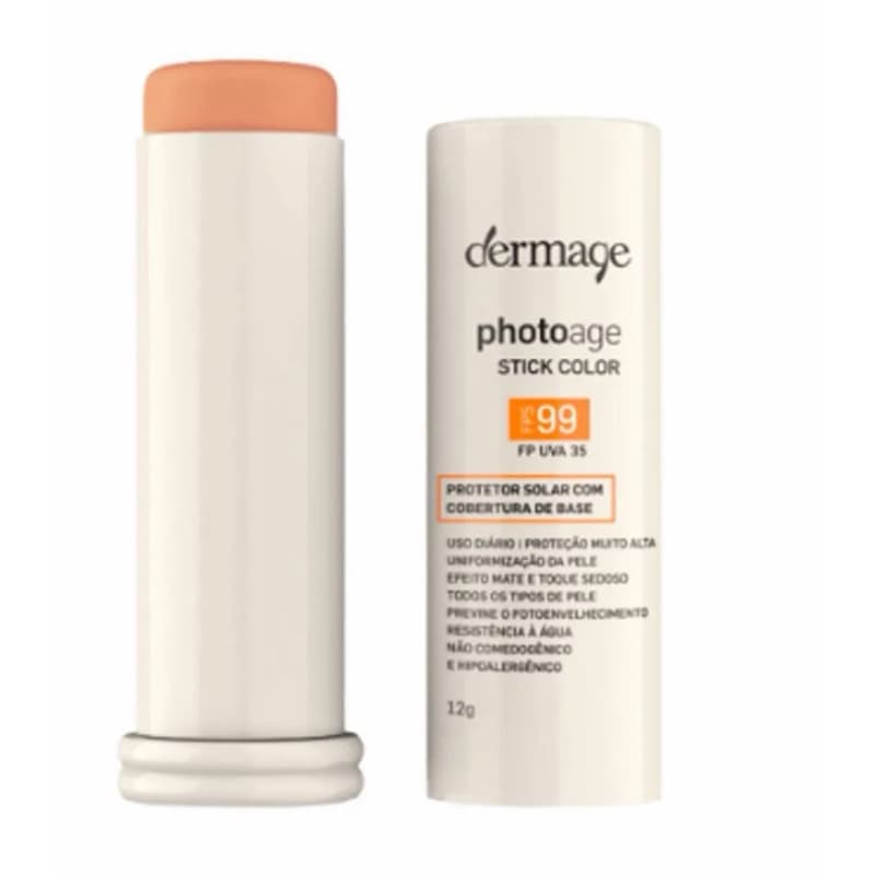 Protetor Solar Facial Dermage Photoage Stick Color Mineral FPS 99 12g