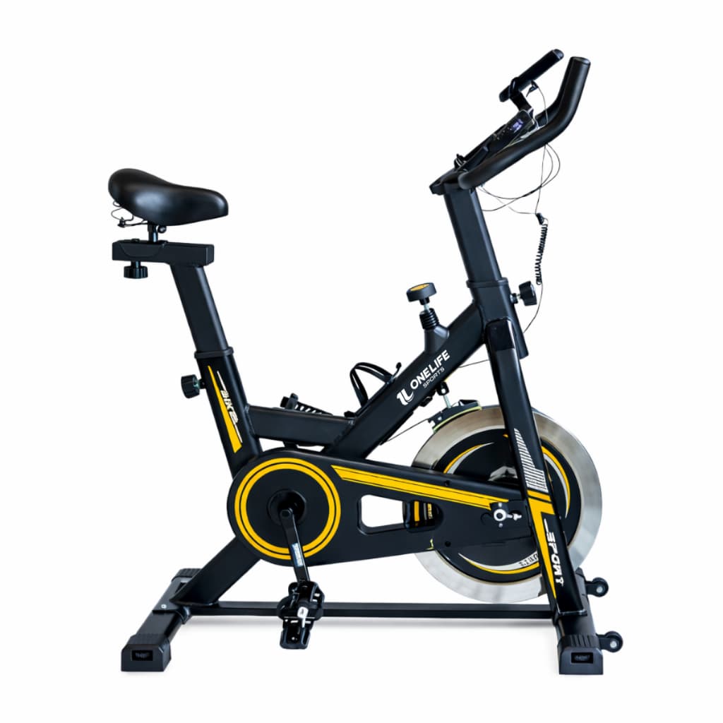 Bicicleta Spinning Inércia 10 kg One Life Sports® Profissional Bike Ergométrica Profissional
