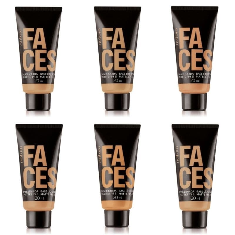 Base Natura Faces Líquida Checkmatte Leve Cobertura Média
