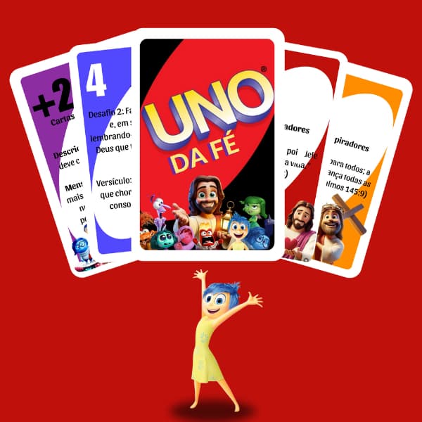 UNO da Fé Jogo de Cartas Cristão Educativo Gospel Família Igreja Diversão