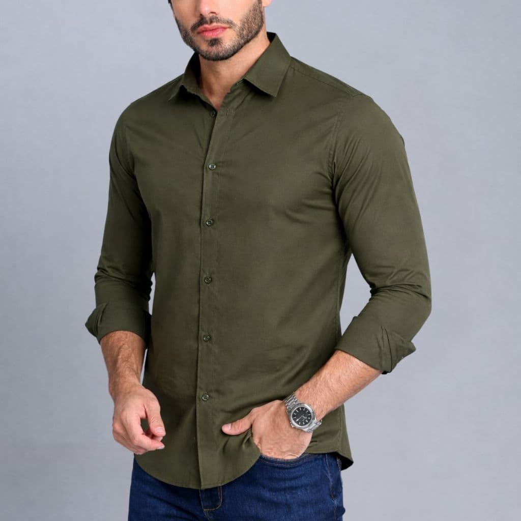 Camisa Social Premium Masculina Slim Fit Elegante Manga Longa Confortável Blusa Comprida Esporte Fino Casual com Botão
