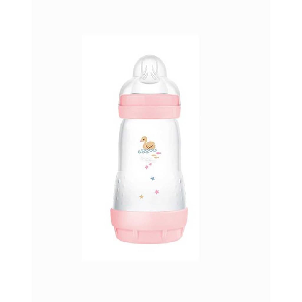 Mamadeira Mam Easy Start 260ml Rosa 2m+ Autoesterelizável