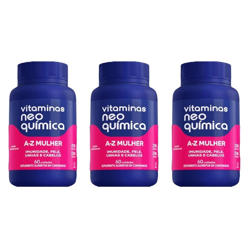Kit 3 Vitamina Mulher c/ 60 Comp. - Neo Química