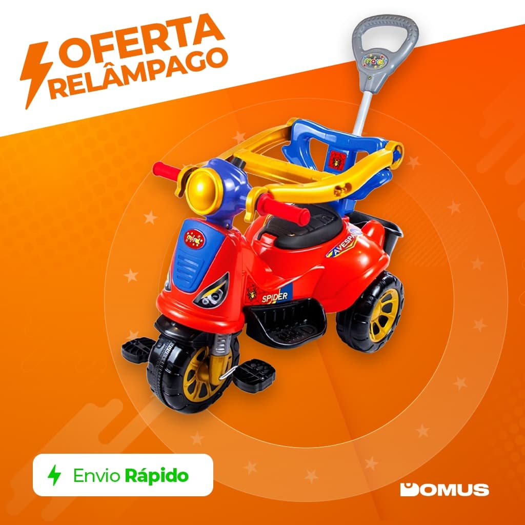 Triciclo Infantil  2 em 1 Maral com Pedal Carrinho Passeio