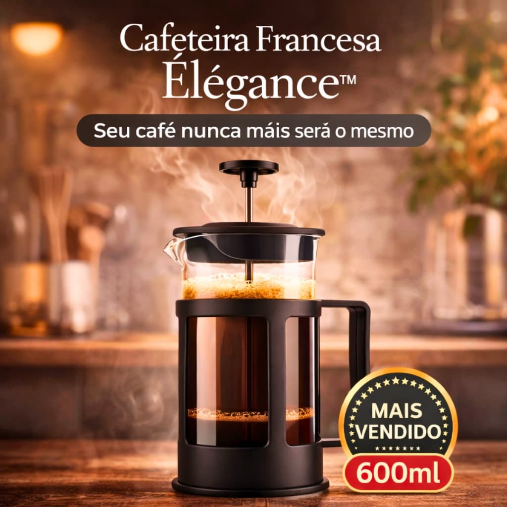 Cafeteira Francesa 600ml 300ml Prensa Cremeira Café Expresso Cremoso Sem Filtro Cha Leite Capuccino