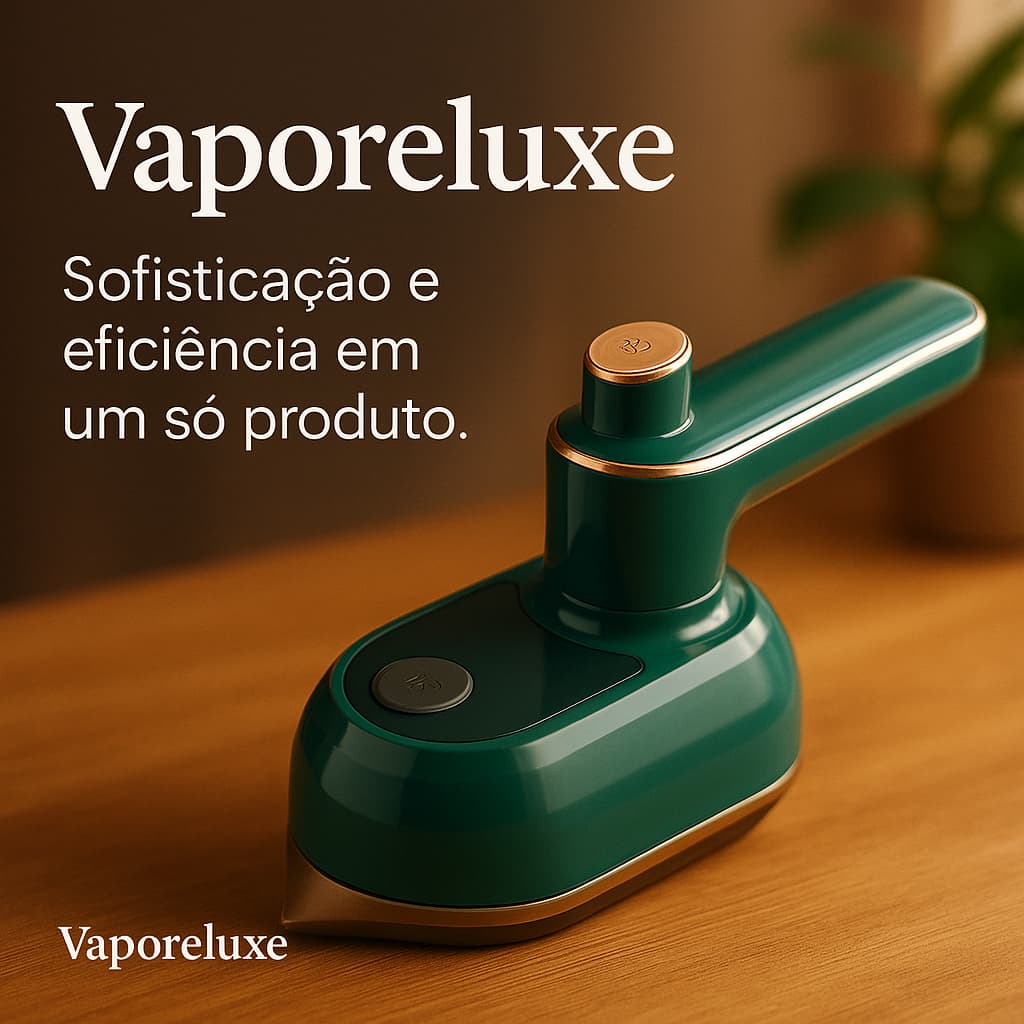 Ferro de Passar a Vapor Portátil - Vaporeluxe — O Mini Ferro de Passar a Vapor Que Transforma Sua Rotina