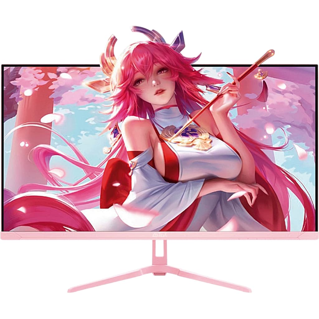 Monitor Gamer 24" Rosa Full HD 1920×1080 1ms 200Hz AMD FreeSync LED RGB HDMI/VGA Alto Falante