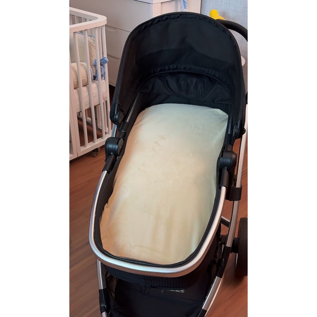 Catarim Baby Kids Kit Colchonete Para Bebê Carrinho Mais Capa Soft Plush Toque Macio Zíper