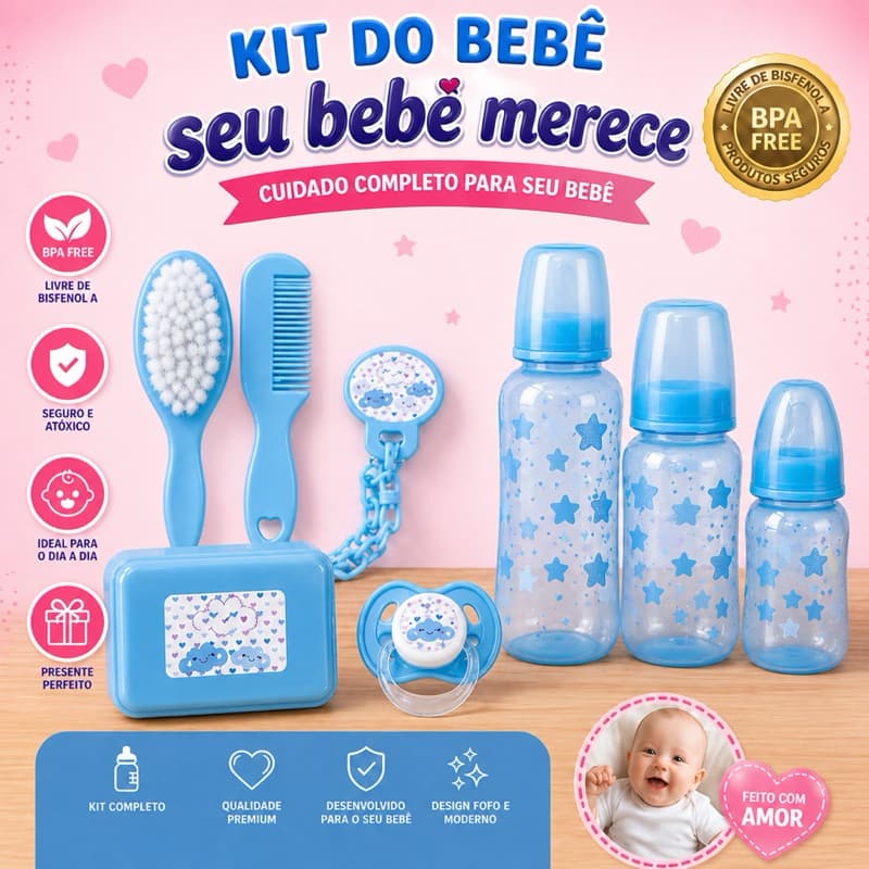 kit Mamadeira chupeta e kit Banho bebe neném recém nascido