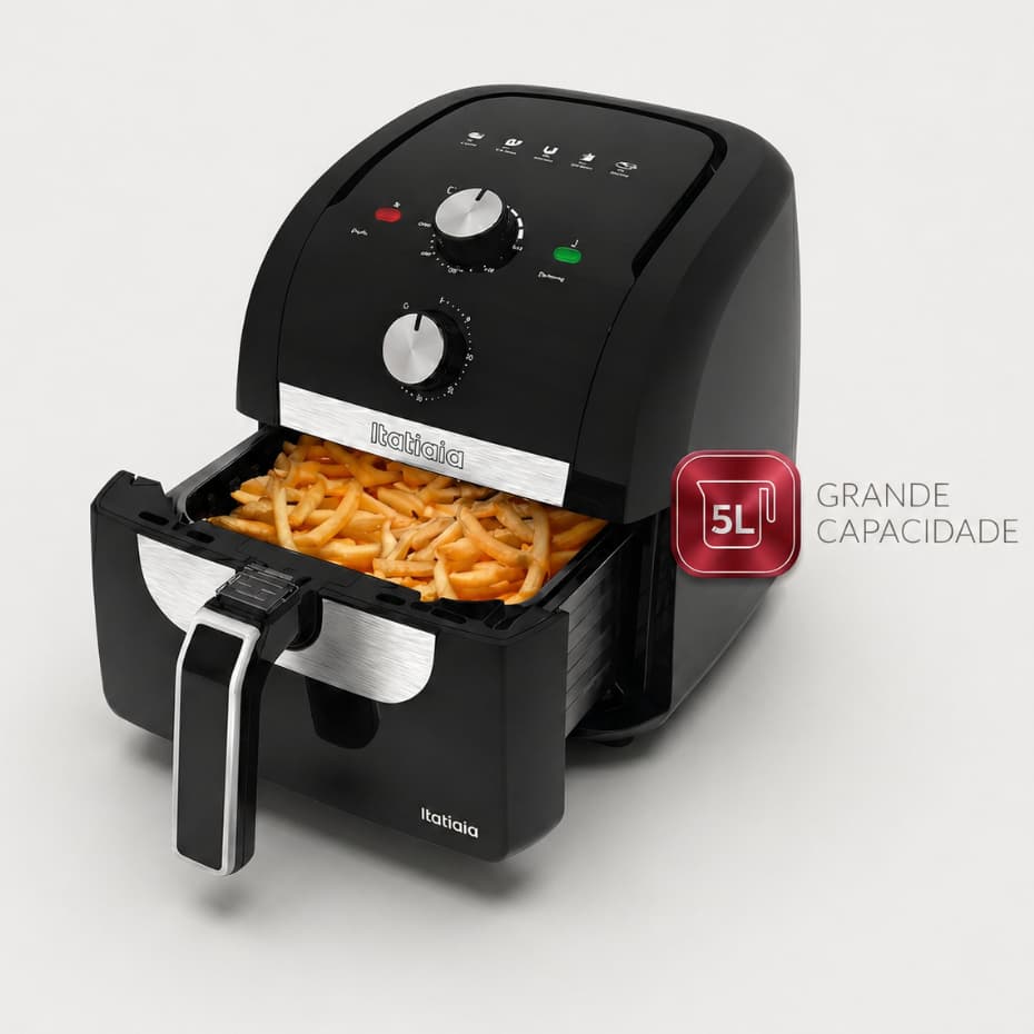 Airfryer Itatiaia 5L 127V – Fritadeira Sem Óleo, Rápida, Econômica e Prática!