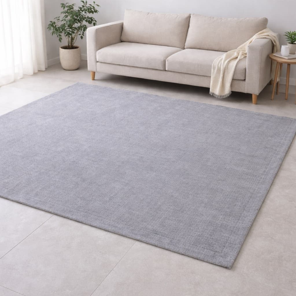 Tapete Jacquard Decorativo Boho Clean Antiderrapante Moderno Cores Neutras para Sala